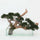 Artificial Creeping Juniper Bonsai in Glass Pot