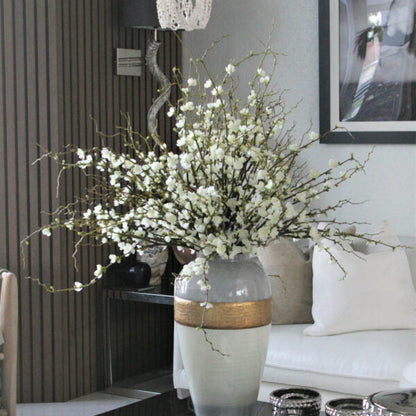 "Goddess" Vase with Cherry Blossom Branches